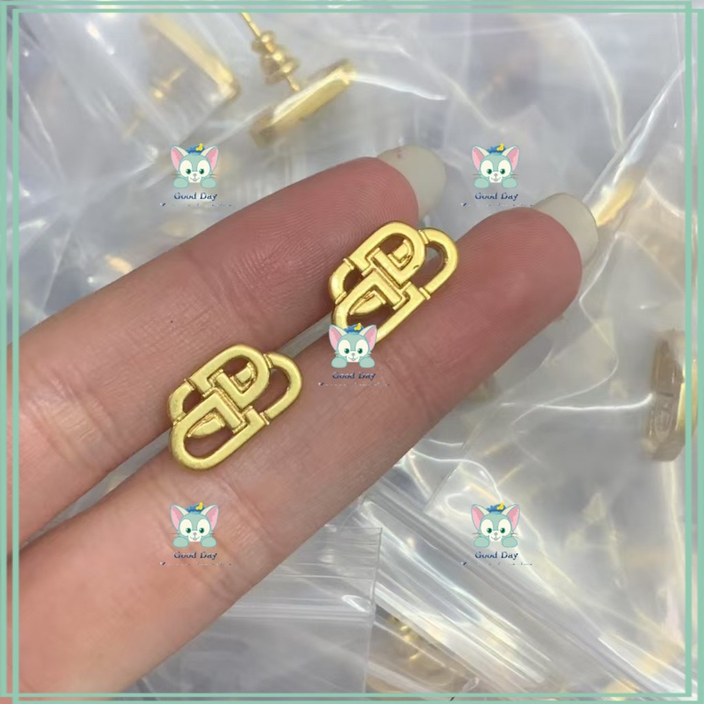 [B-home] ต่างหูทองแดงทรงเรียบง่ายสำหรับผู้หญิง - 511170