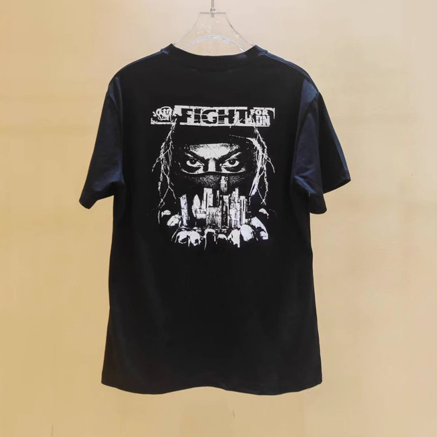 6TL7 DRILL SYNA WORLD American Style Hip-Hop central cee Printed Men's and Women's Short Sleeve t Sh