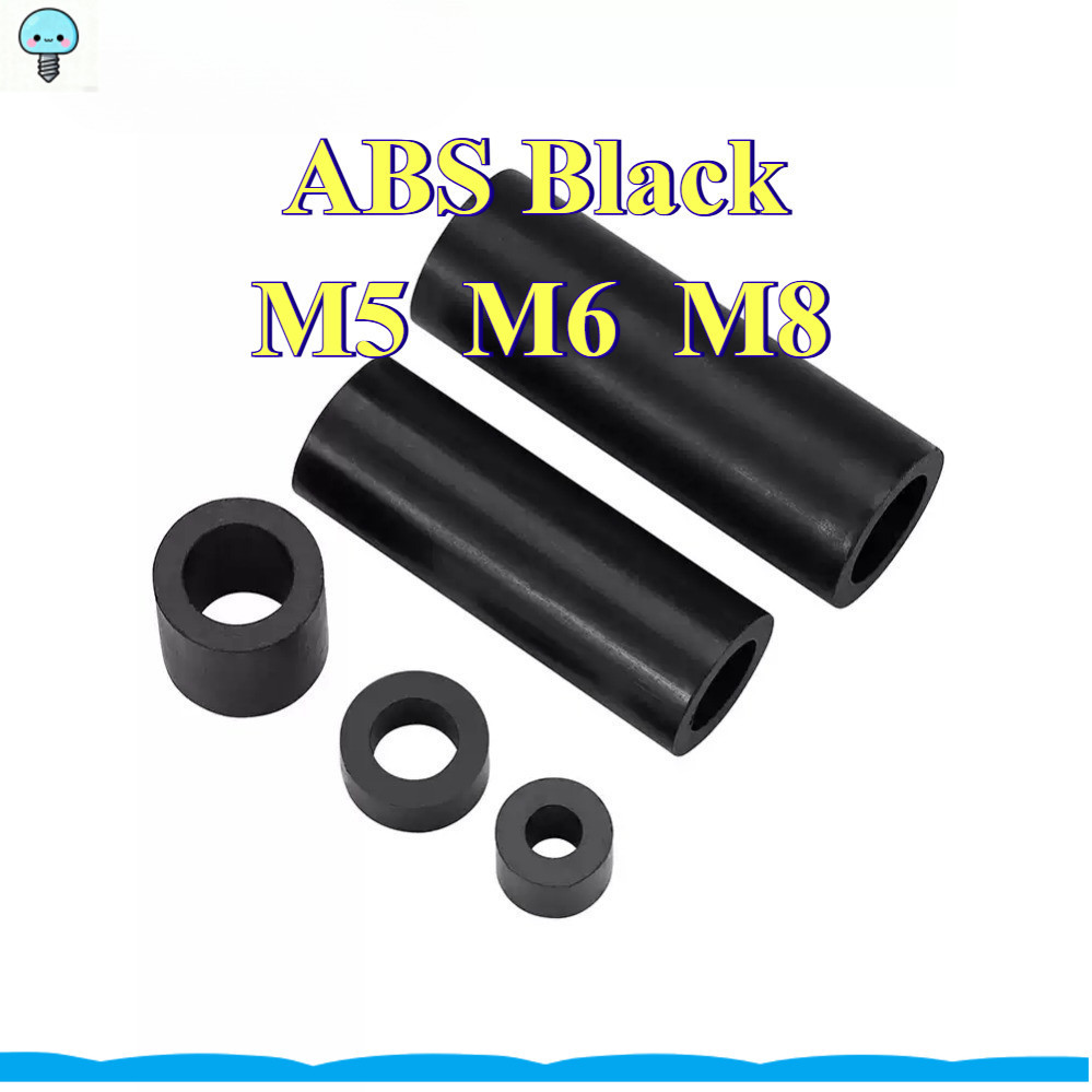 คอลัมน์แยก ABS สีดําผ่านคอลัมน์แขนไนลอน, คอลัมน์แยกฉนวน M5/M6/M8 GHA