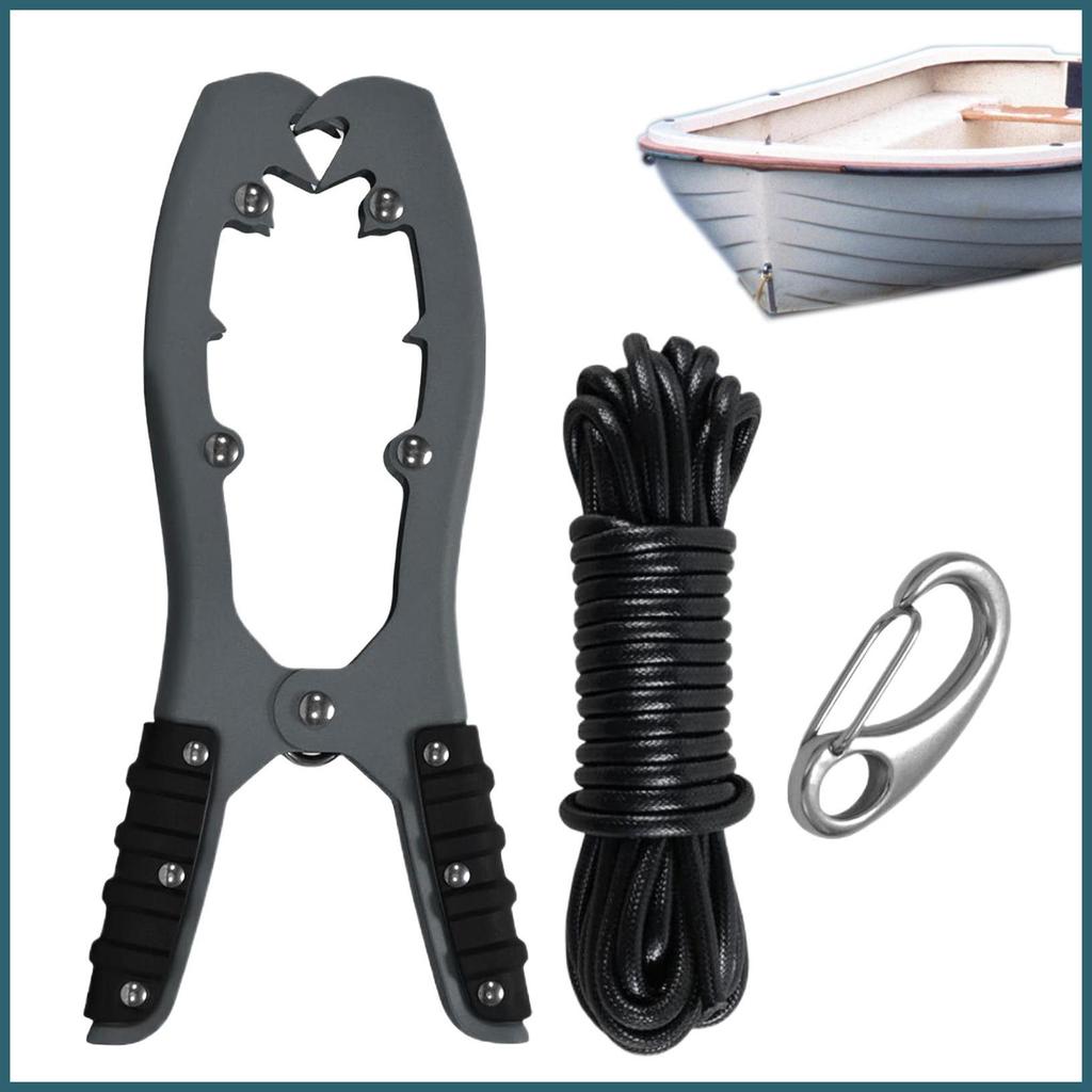 เรือเชือกพร้อมคลิป Kayak เชือกลาก Self-locking Tension คลิปคงที่เปิด Jagged สําหรับ Marine Deck Boar