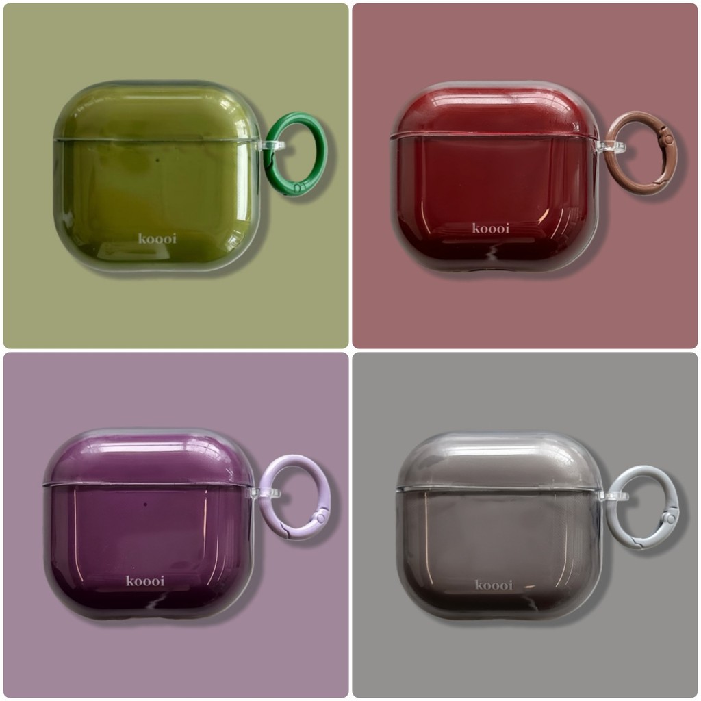 MANGO กรณีปลอกสําหรับ AirPods 1 2 3 4 Pro 3 2 กรณีปลอก Gen 2 3 4 2nd 3rd 4th Gen2 Gen3 Gen4 IMD Retro โปร่งแสง