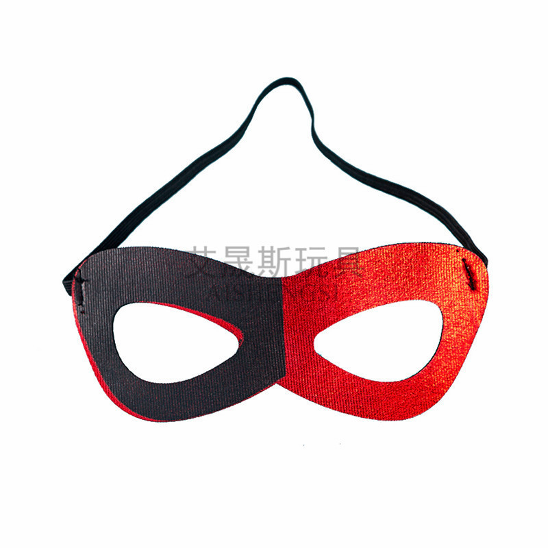 หน้ากากวันสงกรานต์ หน้ากากฮาโลวีน ฮาโลวีนสีดําสีแดง Eye Mask Zoro Mask Half-Face Clown Mask COSPLAY 