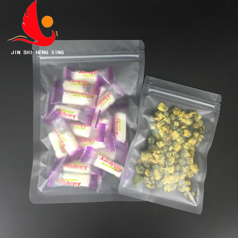 11.20 b Frosted Ziplock Bone Bag กระเป๋าอาหารดอกไม้ผลไม้ชาถุงบรรจุภัณฑ์ขนมชิมแพ็คถุงซิป