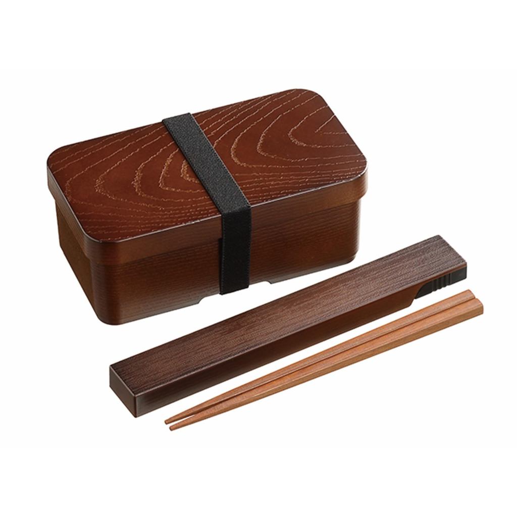 Kakusei Bento Box, Curved Wappa Style, Rectangular Shape, 520ml, Dishwasher Safe, Microwave Safe, In