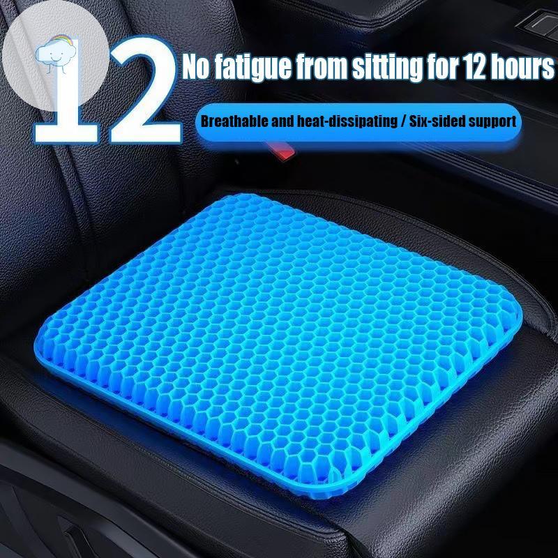 TWOE เจลเบาะรองนั่ง Breathable Cooling Pad สําหรับฤดูร้อนรถที่นั่ง Soft Cooling Pad สํานักงานและสตูลบ้าน TH
