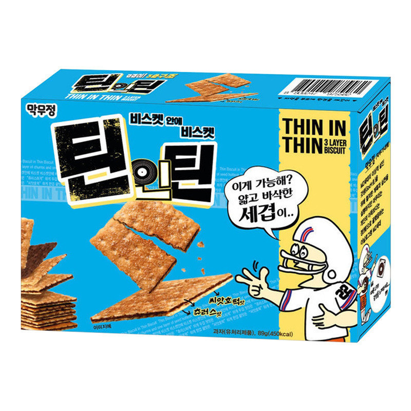 เกาหลีนําเข้า LIKESKY Stacked Crispy Biscuits รสโกโก้ดั้งเดิม Office Casual Drama Snacks 11.20 b