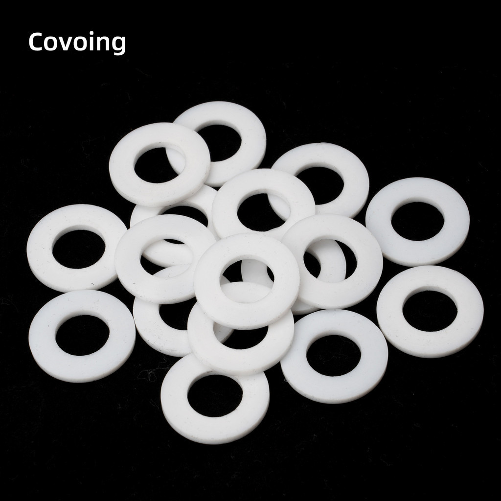 Covoing ปะเก็น PTFE (เทฟลอน) วัสดุโพลีเตตระฟลูออโรเอทิลีน F4 ทนความร้อนสูง ใช้เป็นปะเก็นซีลหน้าแปลน ป้องกันการรั่วซึม ทนสารเคมี แข็งแรง รองรับงานอุตสาหกรรม สามารถสั่งผลิตตามขนาดและแบบที่ต้องการ