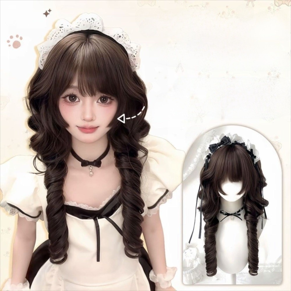 วิกผมแมงกะพรุนหัวเจ้าหญิง สไตล์โลลิต้า ทนความร้อน ใช้งานได้ทุกวัน - รูปที่ 7
