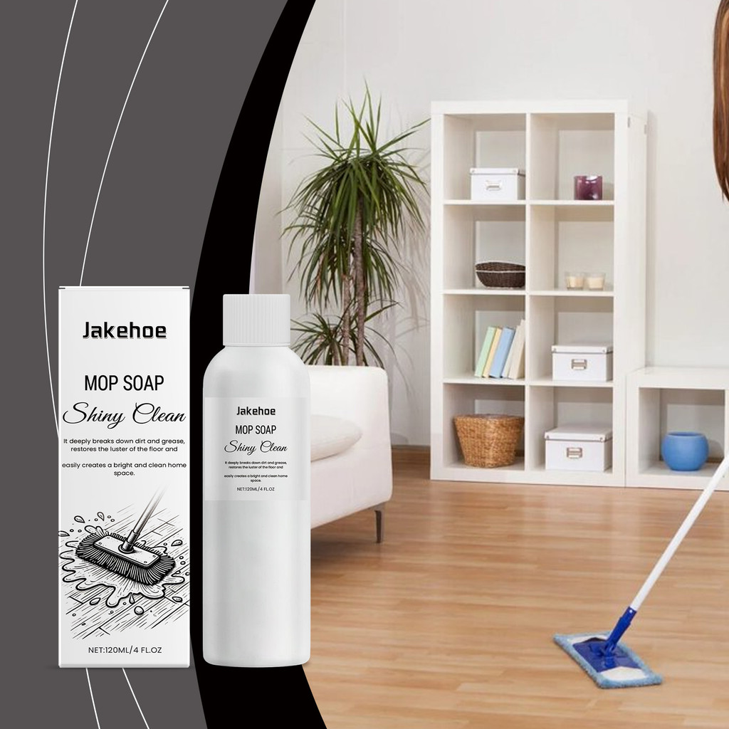 Jakehoe Mop Cleaner Cleaner สําหรับพื้นเนื้อแข็งและกระเบื้องกําจัดคราบ Daily Maintenance Cleaner