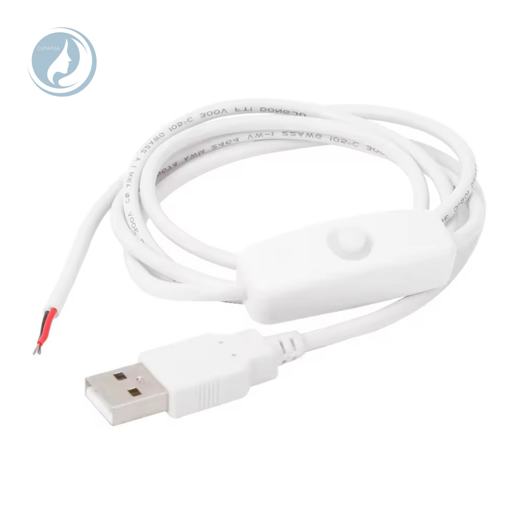 ST.Z สายไฟ USB พร้อมสวิตช์ Dual-pin สายไฟ USB 2 พินพร้อมสวิตช์เปิด/ปิดสําหรับแถบ Led และอิเล็กทรอนิก