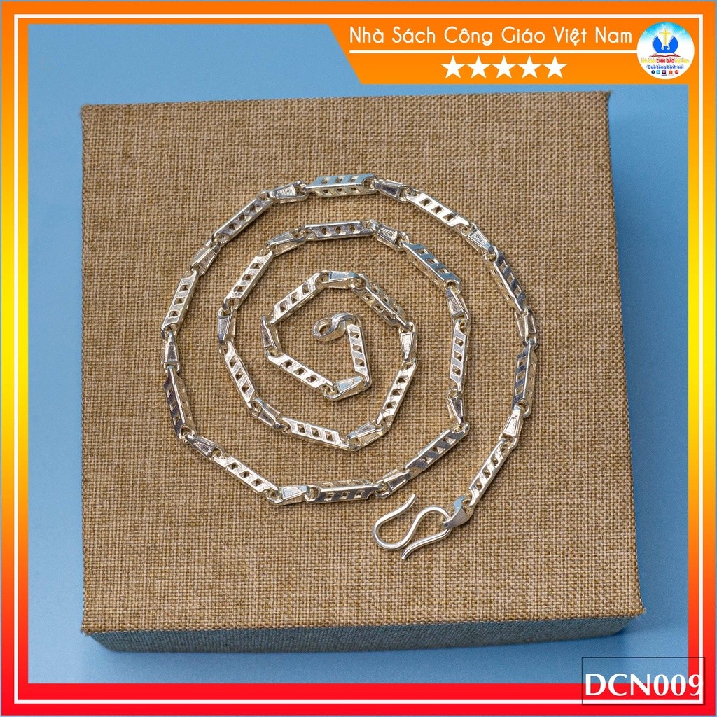 สร้อยคอหลอดเงินสําหรับผู้ใหญ่และเด็ก 47ซม. DTN009(1)NSCGVN