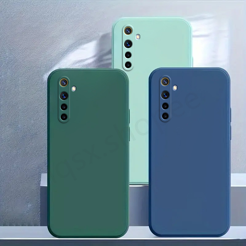 เคสสําหรับRealme 6,Realme 6 Pro,Realme XT,เคสแบบนิ่ม,เคสเรียบง่าย,เคสสีธรรมดา