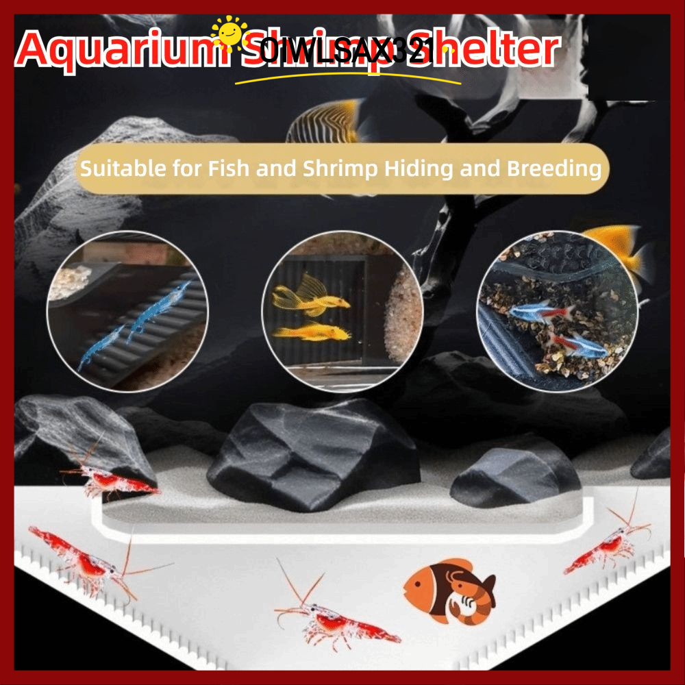OIWLSAX321 Aquarium Hideouts Shelter, Stepped Play Breedinging Spawe Fish กุ้งซ่อนถ้ํา, อุปกรณ์สัตว์