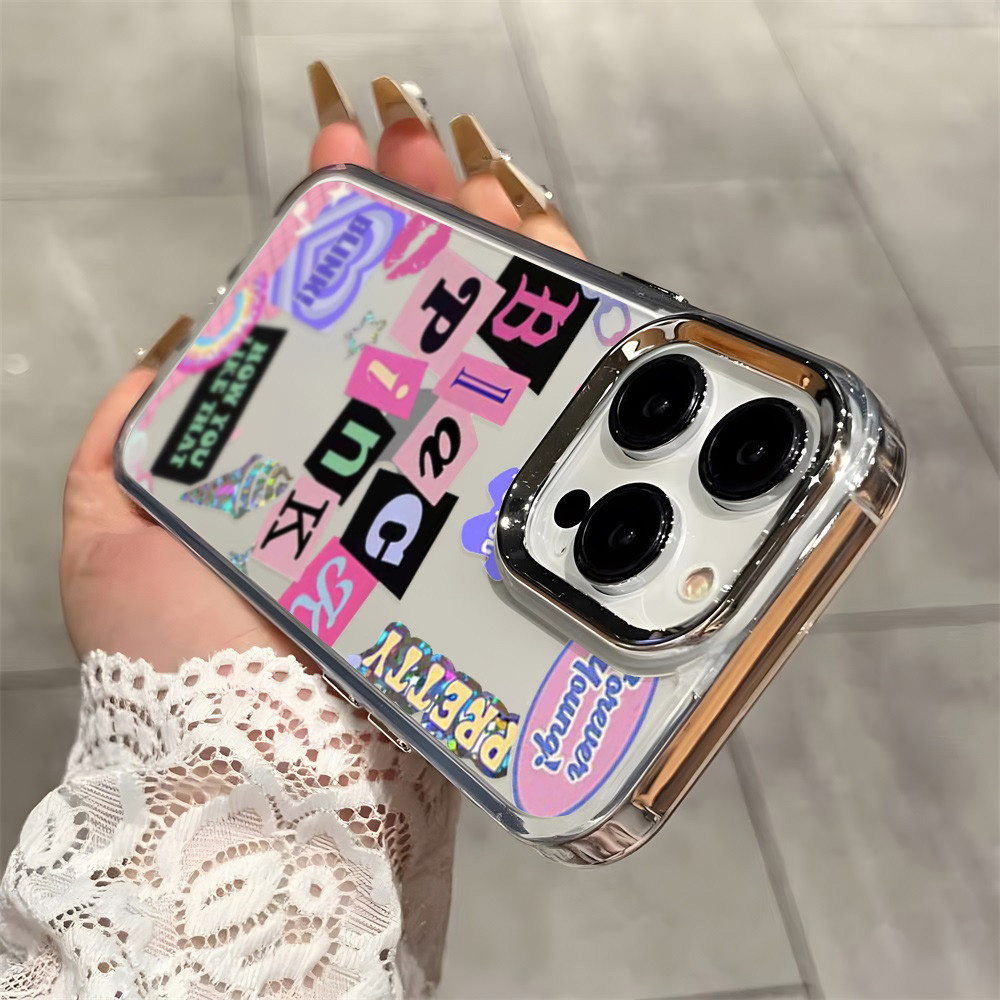 INS สำหรับ Oppo A3X A3 A5 Pro 4G 5G A60 A40 A56 A55 A54 A53 A16 A18 A57 A38 A79 เคสโทรศัพท์มือถือลายการ์ตูนใสกันกระแทก - รูปที่ 7