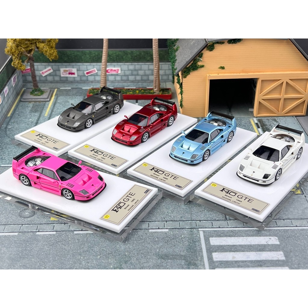 พร้อมสต็อก DMH 1: 64 Ferrari Ferrari F40 GTE Emotional Limited โมเดลรถเรซิ่น