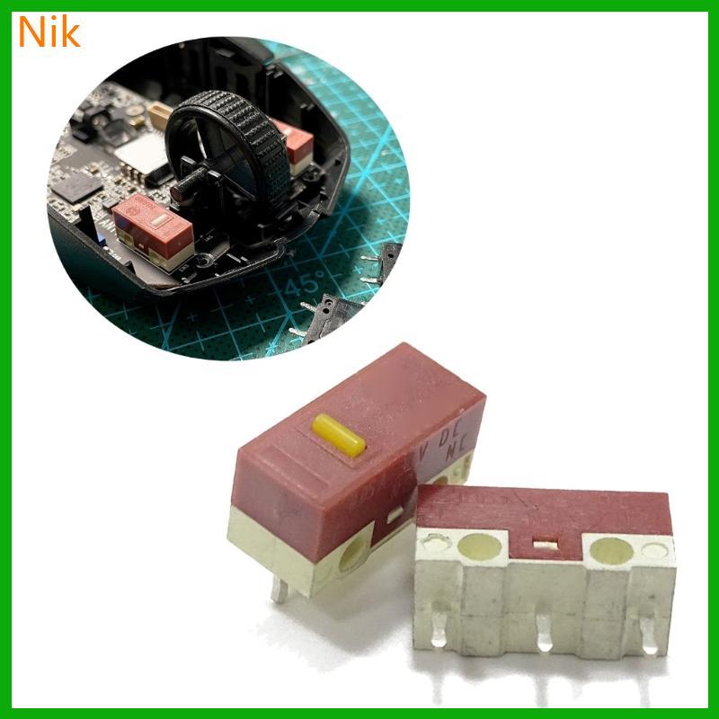 บลลลคททศ์์ 2 10 ชิ้น สําหรับ HUANO Mouse Micro Switch 30M Clicks Mice Microswitch Yellow Dot he