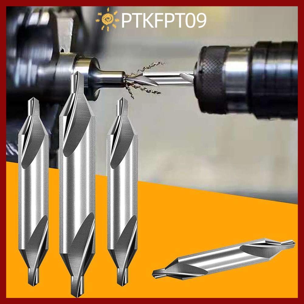 PTKFPT09 HSS รวมศูนย์เจาะ Cross สามเหลี่ยมเจาะจุด Bit Hole เปิดเจาะเครื่องมือ Countersinks มุมบิต