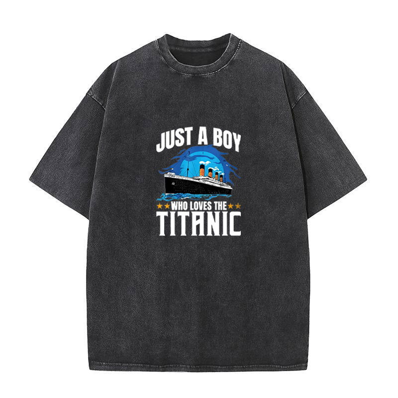 เสื้อยืดแฟชั่น RMS Titanic สำหรับเด็กชายและผู้ใหญ่ ของขวัญพิเศษวันเกิด