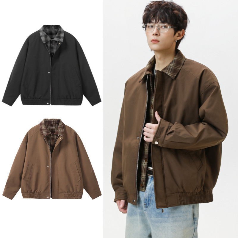 PannoFluxus เสื้อแจ็คเก็ตผู้ชาย สไตล์ญี่ปุ่นฮาราจูกุ