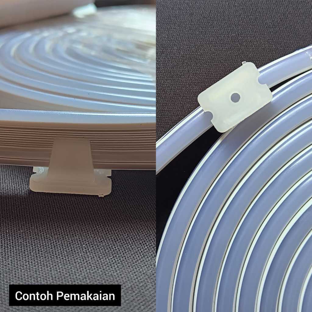 10pcs Neon Flex Light Holder Clamps 8x16 Neon ยืดหยุ่น LED Bracket LED Neon Flex 8x16