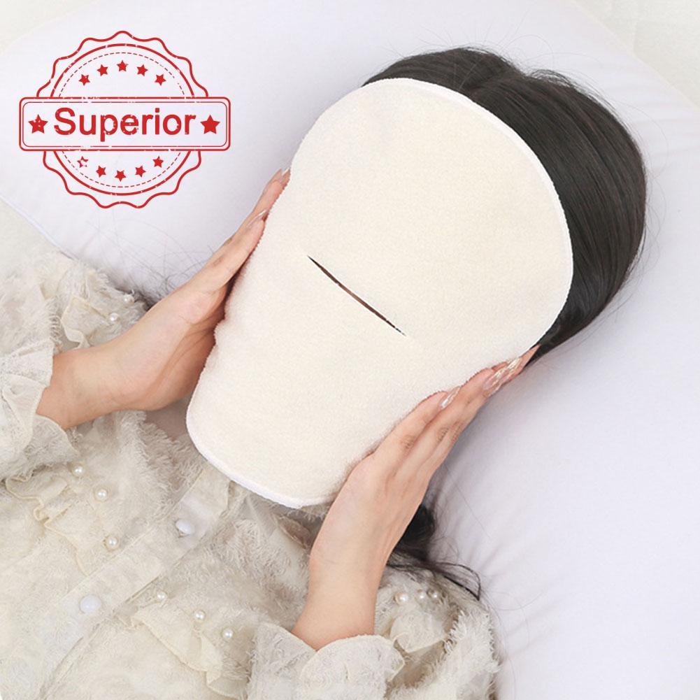 Reusable Face Towel Mask Facial Steamer Towel Moisturizing Skin Rejuvenation เครื่องมือ Care W0h0
