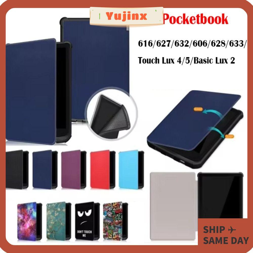 YUJINX เกราะป้องกัน, TPU Auto Sleep/Wake E-Reader , 2024 Slim Colour Soft Folio Cover สําหรับ Pocket