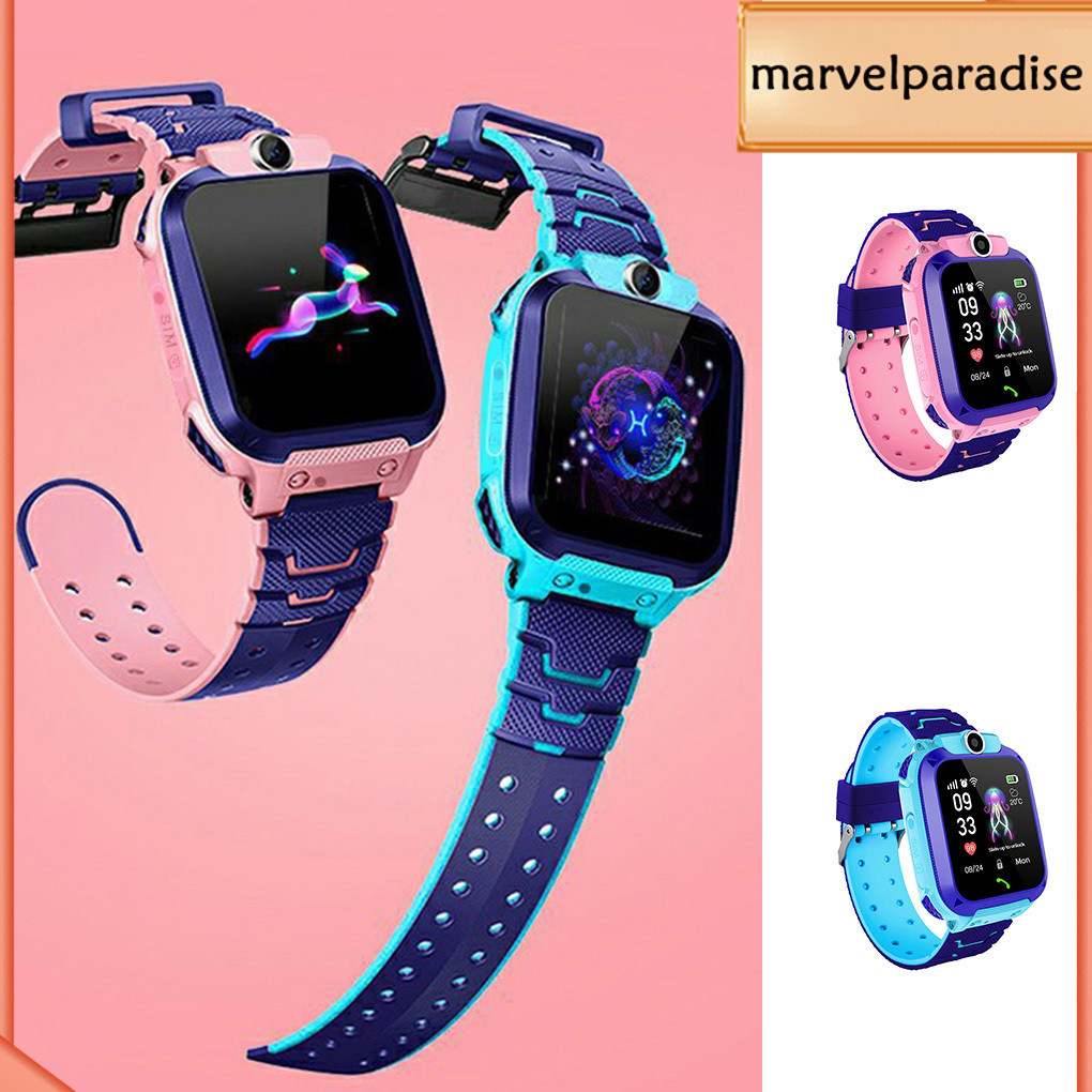 IP67 Anti-lost Child Kid Smart Watch GPS Tracker Location SOS Call w/ไฟฉาย