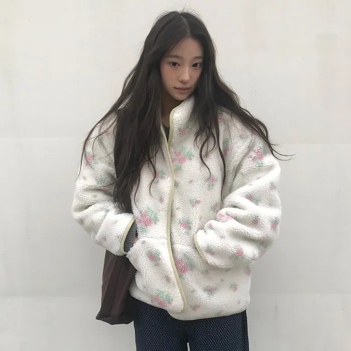 Liasynn Hoodie สไตล์เกาหลี หวานๆ แบบป่าชุ่มฉ่ำ เครื่องแต่งกายที่สวมใส่ได้หลายโอกาส