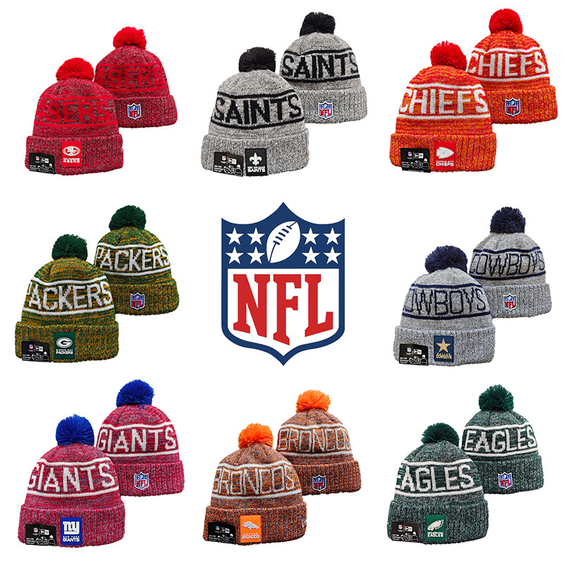 Cowboys Packers 49ers Beanies หมวกขนสัตว์ฤดูหนาว