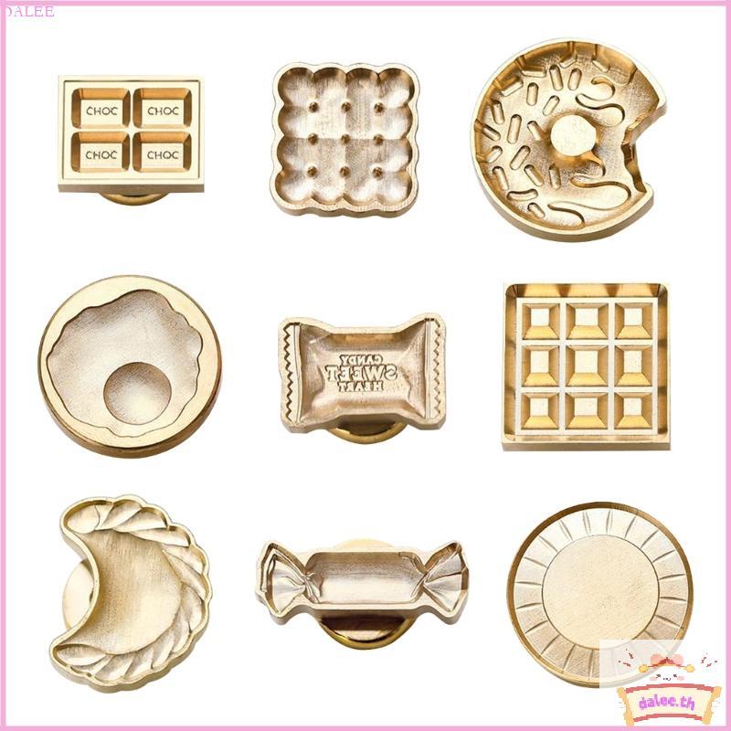 DALE Wax Seal Stamp Heads ขนมหวานหวาน Sealing Wax หัวแสตมป์ทองเหลืองสําหรับงานแต่งงาน