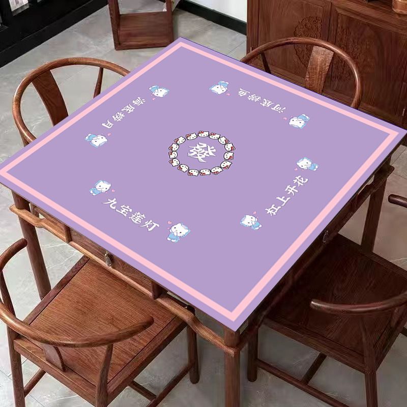 Mahjong Strawcloth Mat Mahjong Slip Mat ทนต่อการสึกหรอ Anti-SLIP Mahjong Mat Hand Rubbing Mahjong Ma
