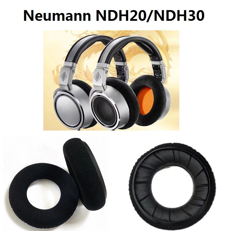 ยี่ห้อใหม่นําเข้า Nano หนัง Earmuffs เหมาะสําหรับ Neumann Neumann NDH20/NDH30 HIFI Monitor หูฟังแผ่น