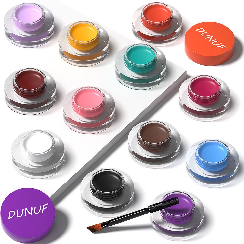 Cos Color Eyeliner ดินสอเขียนคิ้ว Dye Eyebrow Cream Eyeliner White Orange Pink Green Purple Red Pain