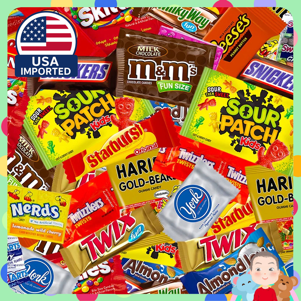 พร้อมส่ง 🚚🍭รวมขนมอเมริกาสุดฮิต นำเข้าจากอเมริกา 🇺🇸  🍬