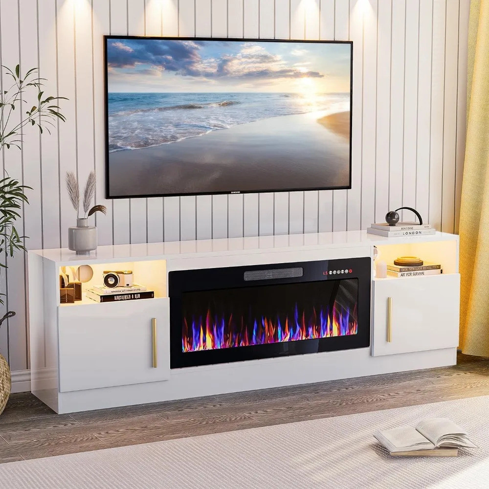 [HOT]Must-Have Fireplace With Tv Stand36inch Electric Fireplace Up To80tvs,led Light Entertainment C