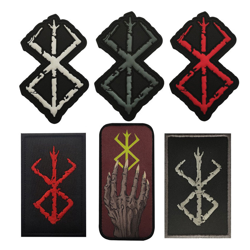 JaneEyre Velcro Armband ไวกิ้งสัญลักษณ์ Arrow 3D ยางนุ่มแสตมป์สแควร์ Oracle กระดูกเย็บปักถักร้อยผ้าส