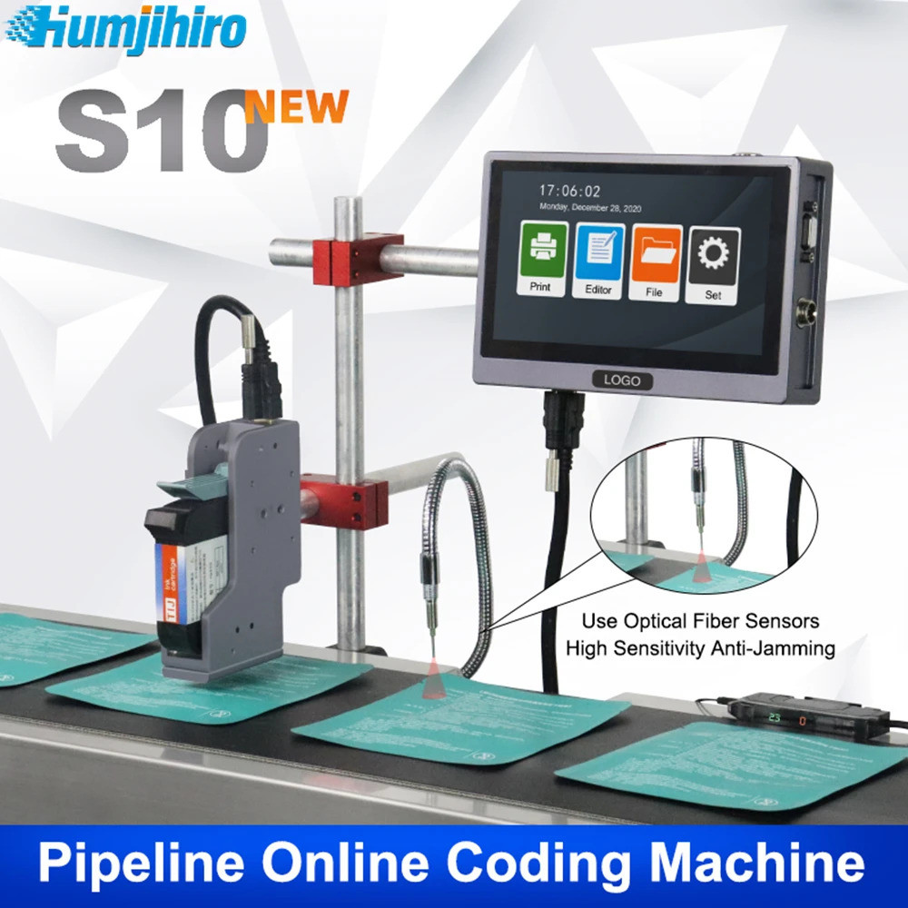 Linux 7.0 - นิ้ว Screen Online Thermal Inkjet Printer Qr Code Printing Batch Date Logo Expiry Date P