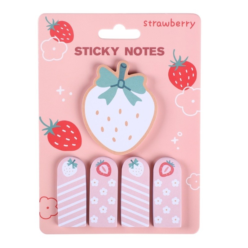 ME.STYLE ชุดกระดาษโน้ตกาวในตัว รุ่น STRAWBERRY