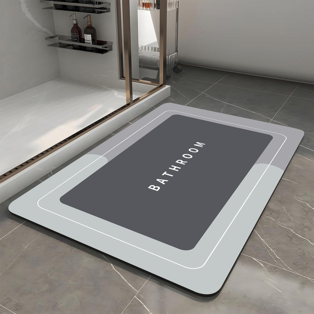 พรมเช็ดเท้า, Quick-Drying Non-Slip Thin Bath Mats Super Absorbent Bath Mats Rug-Bathmat Bath Rug Eas