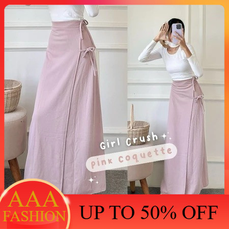 AAA FASHION แฟชั่นกระโปรงผู้หญิงกระโปรงผู้หญิงกระโปรงสาว Crush Dropneedle ฟรีไซส์