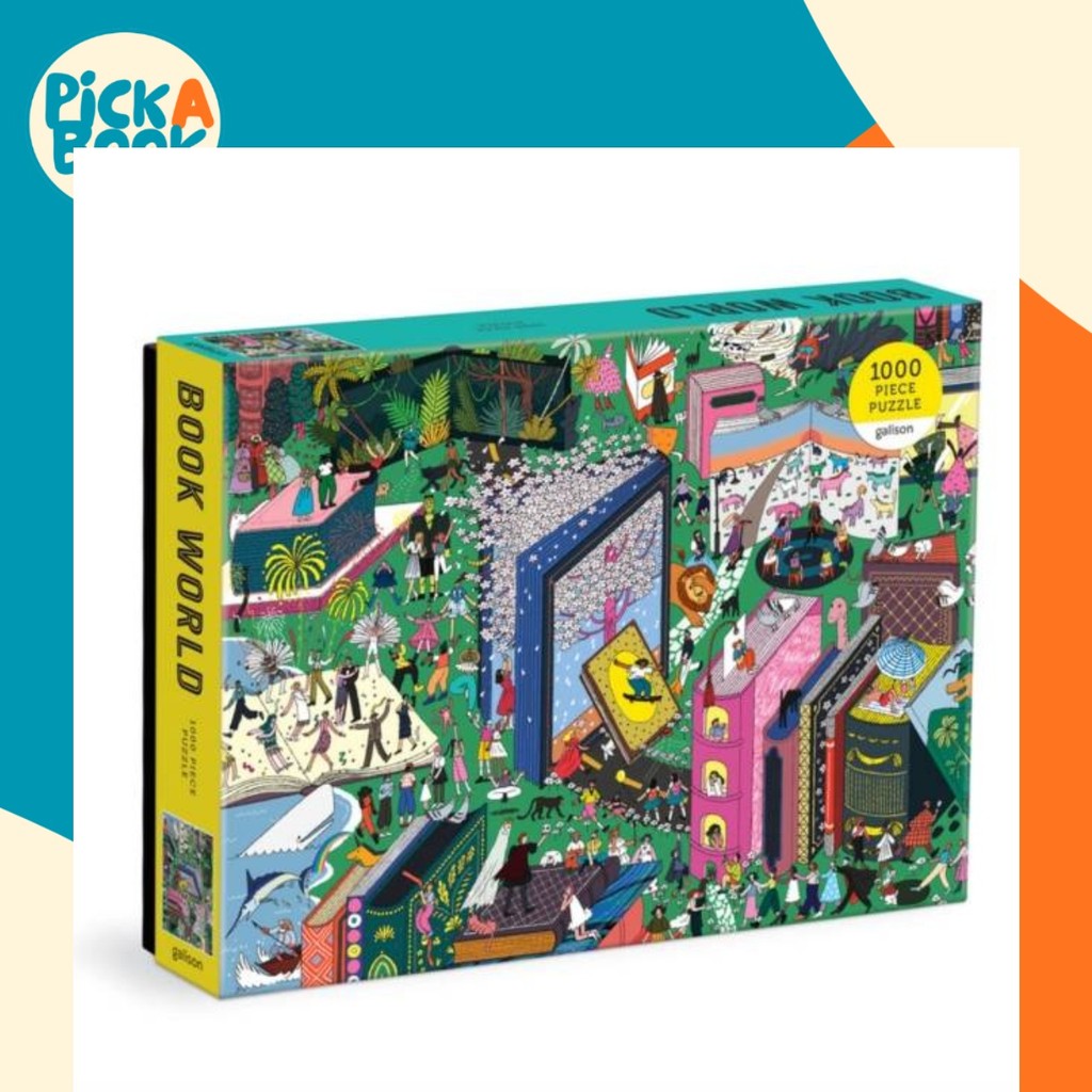 Book World 1000 Piece Puzzle โดย Galison (ฉบับสหราชอาณาจักรปกอ่อน)