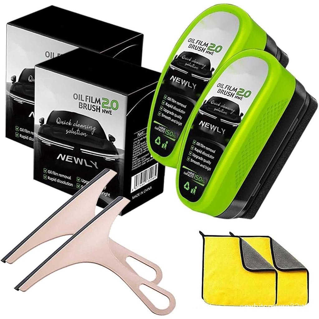 Clearing Vision Glass Cleane,2025 Car Windshield Cleaner Brush,Automotive Oil Film Cleaning Brush, G