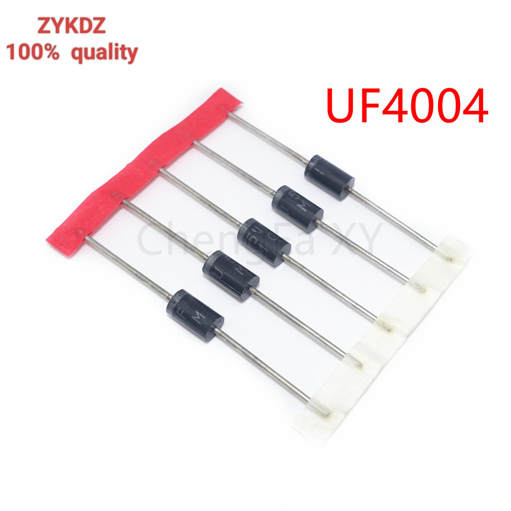 100PCS ใหม่และต้นฉบับ UF4004 DO-41 Rectifier Diode