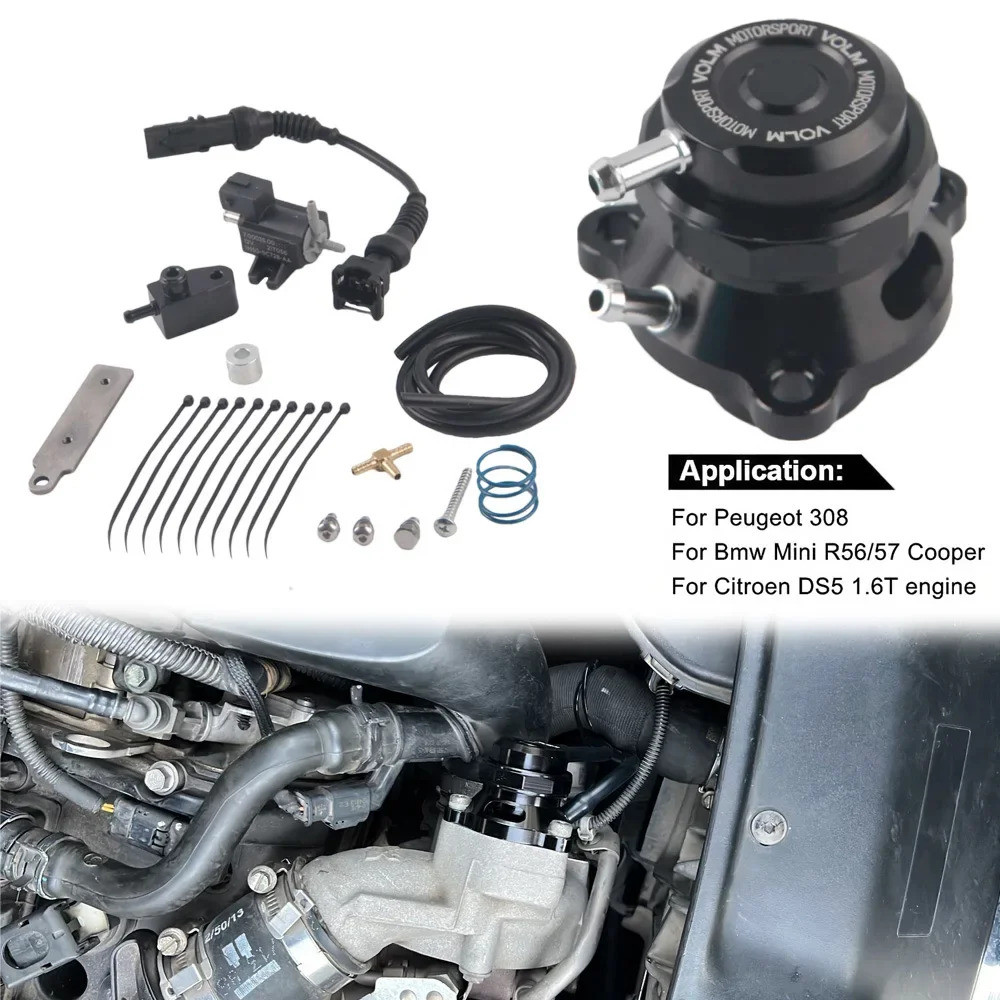 Auto บรรยากาศ Turbo Intake Blow Off วาล์วสําหรับ Peugeot 308 & Mini R56/57 Cooper และ Citroen Ds5 1.