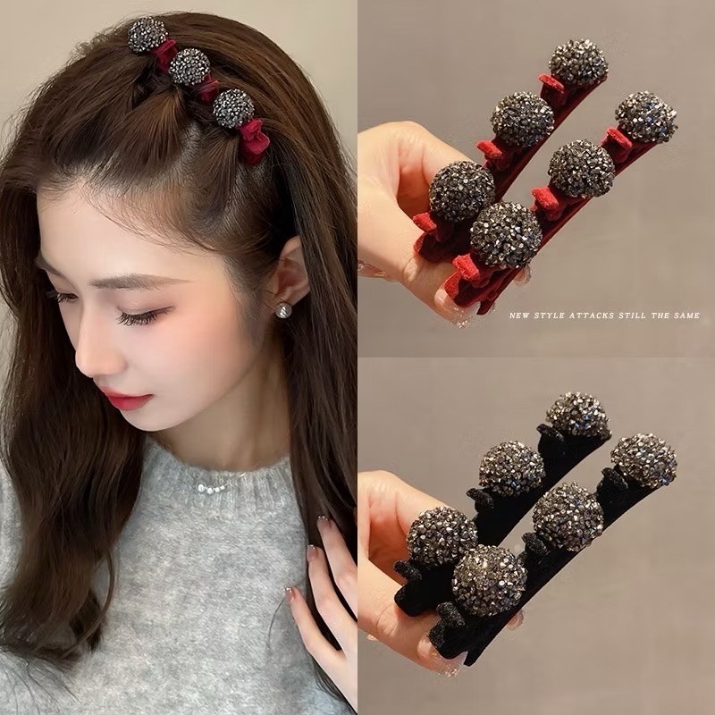 กิ๊บติดผมถักเกาหลีกิ๊บติดผมแฟชั่นสําหรับสาวหวานเครื่องประดับผมถัก