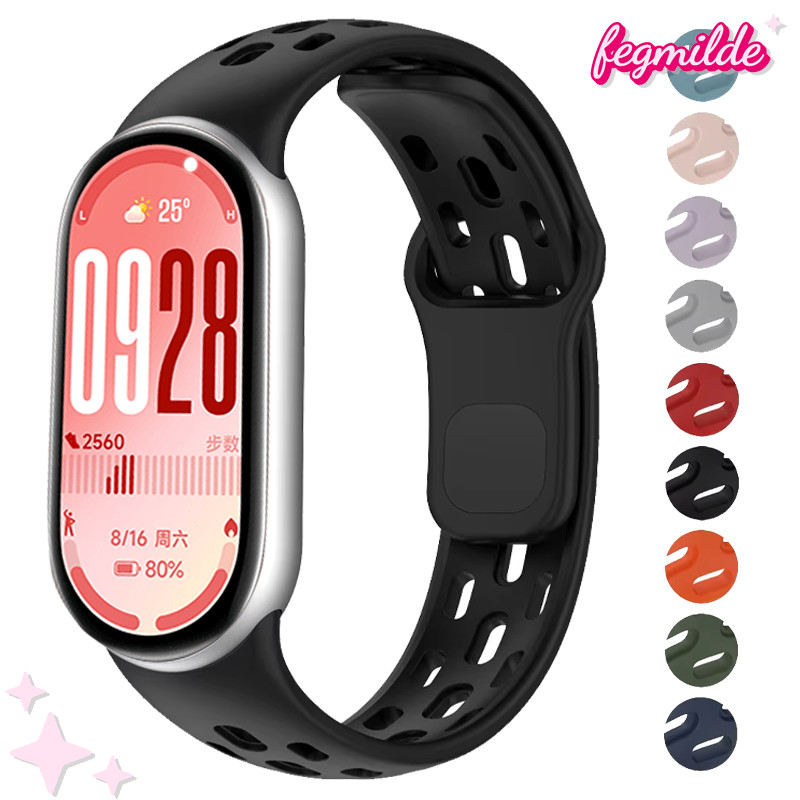 Soft Sport Silicone Strap Band for Smartwatch Xiaomi Mi Band 10 9 8 Rubber Replacement Band for Mi B