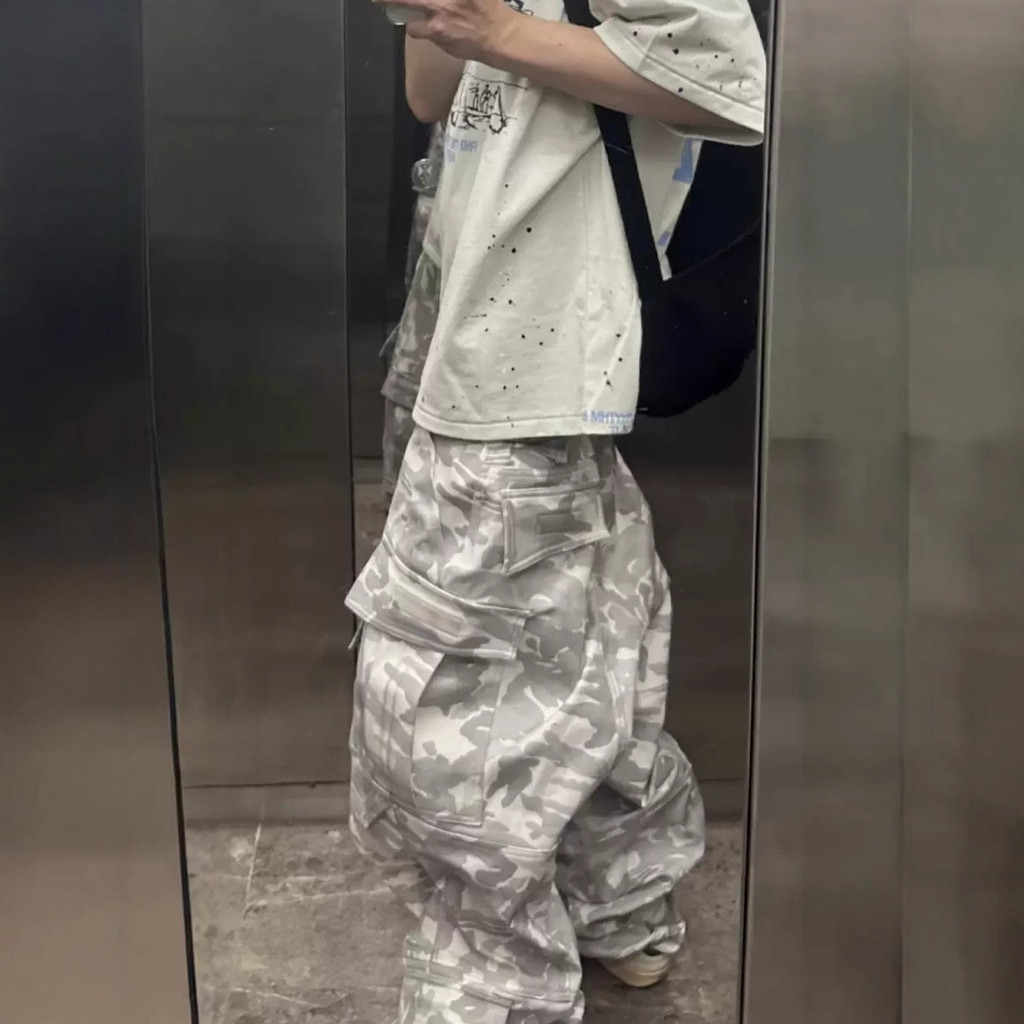 20PS Far archive American Style Vintage Dirty Dyed Multi-Pocket Camouflage Tactical Paratrooper Func