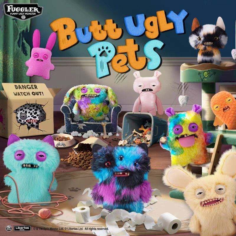 【พร้อมส่ง】fuggler โมเดล พวงกุญแจ ตุ๊กตา พวงกุญแจ พวงกุญแจ fuggler funny ugly monster fuggler spongeb
