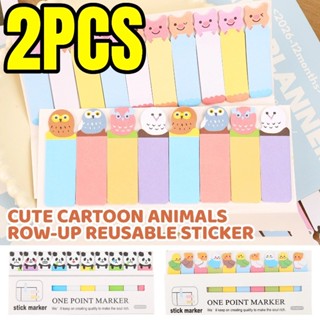 แผ่นบันทึกแพนด้าแมวการ์ตูนทนทาน - Vintage Mini Note Post Sti…