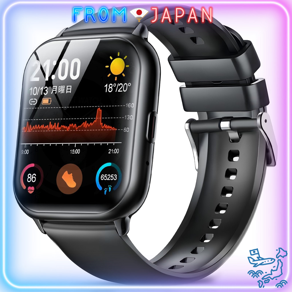 🇯🇵Direct from Japan🇯🇵 สมาร์ทวอทช์รุ่นใหม่ปี 2025 ดีไซน์ทันสมัย ชุดฟังก์ชั่นครบครัน จอใหญ่ 1.85" คมชั